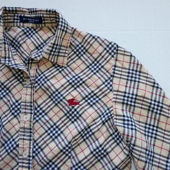 BURBERRY~ LONDON VINTAGE BUTTON DOWN SHIRT - Picture 11 of 16